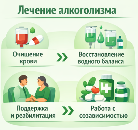 лечение алкоголизма в Горно-Алтайске этапы